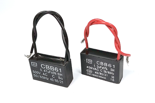 CBB61 gemetalliseerde polypropyleenfilmcondensator – voor het starten, draaien en toerentalregeling van eenfasige motor